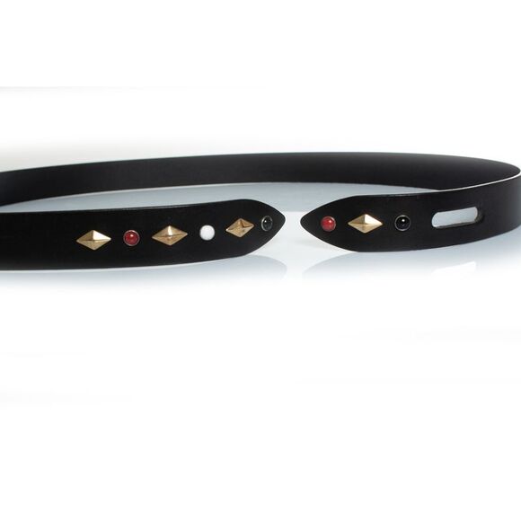 Isabel Marant, Lecce belt in leather with stones - Picture 4 of 5